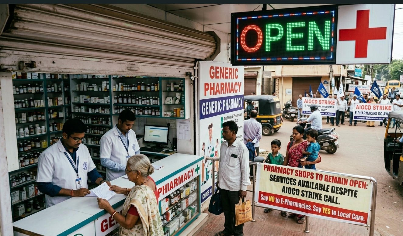 Pharmacy Shops to Remain Open Despite AIOCD Nationwide Strike Call Against E-Pharmacies